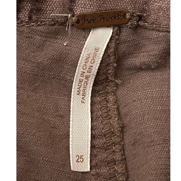 Free people pants Velvet Crop Bootcut brown size 25 - Picture 5 of 7